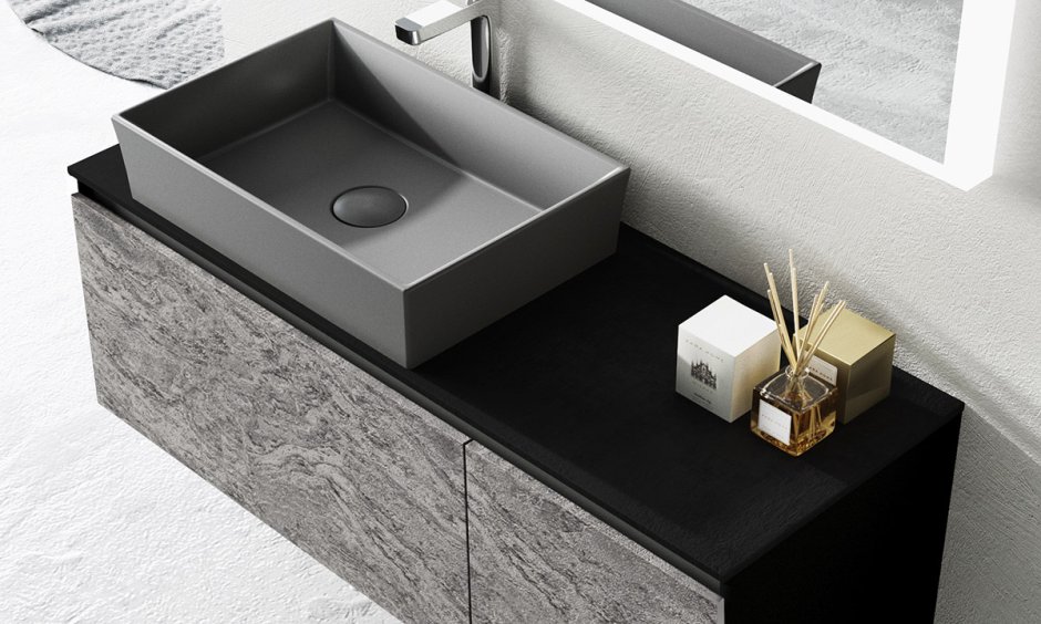 Раковина из бетона Призма