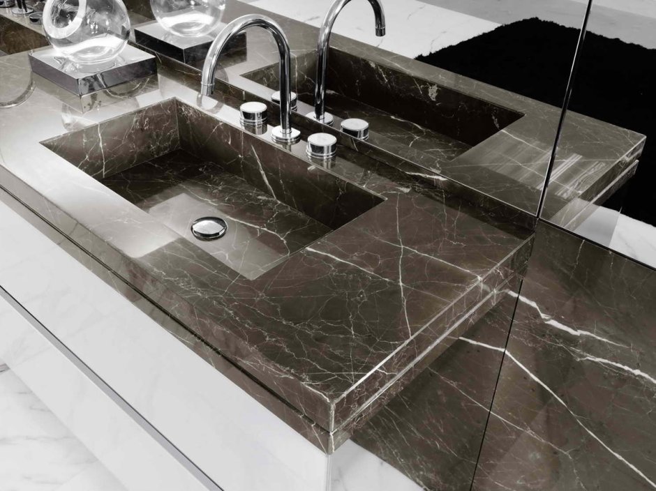 Раковина в ванную из керамогранита