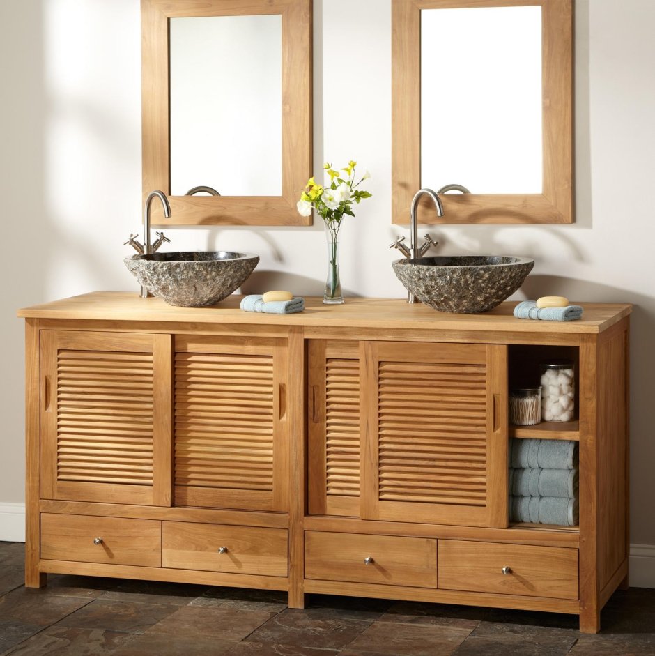 Мебель для ванной в стиле Кантри