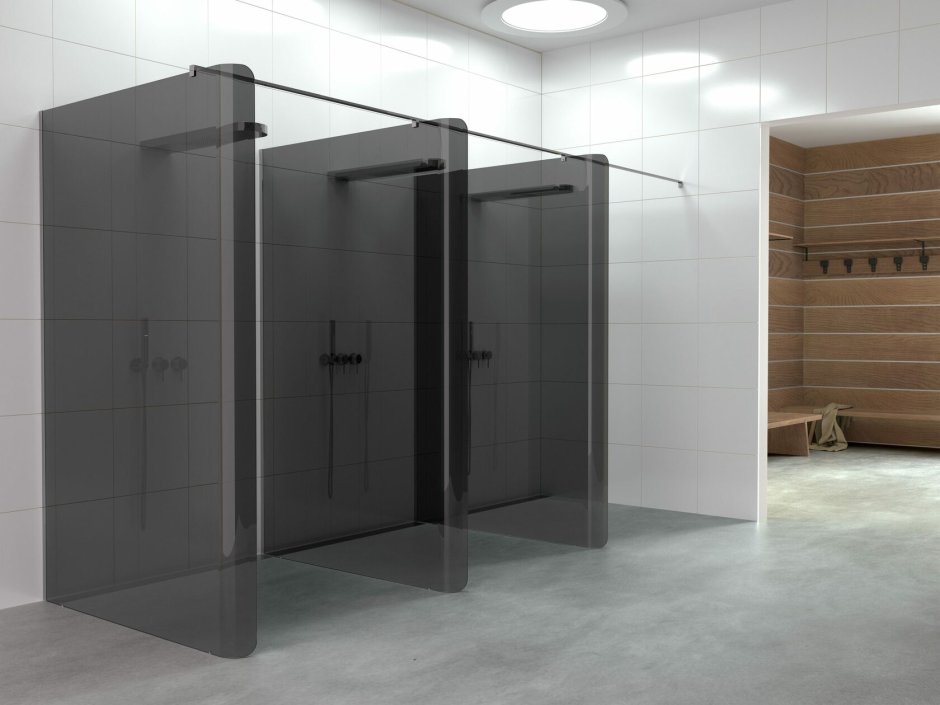 Перегородки для общественных душевых