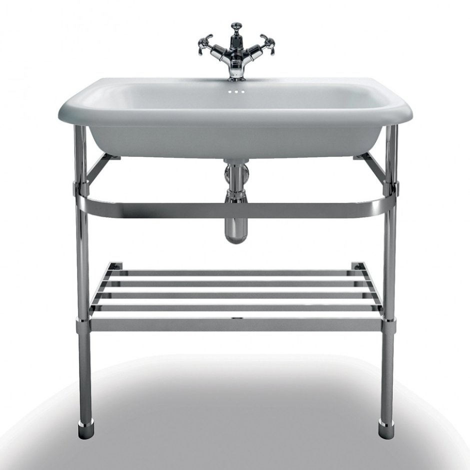 Раковина с пьедесталом 80 см Burlington Edwardian b18+t50chr