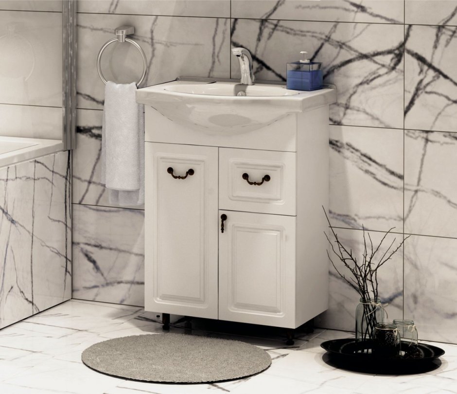 Тумба под раковину Corozo Элегия ретро 60 z1 бронза Элегия 60