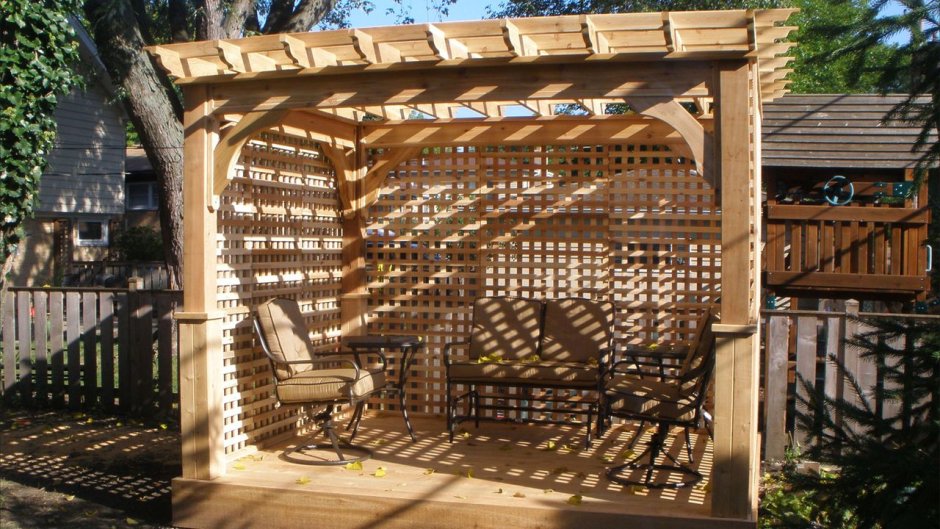 Обрешетка для беседки