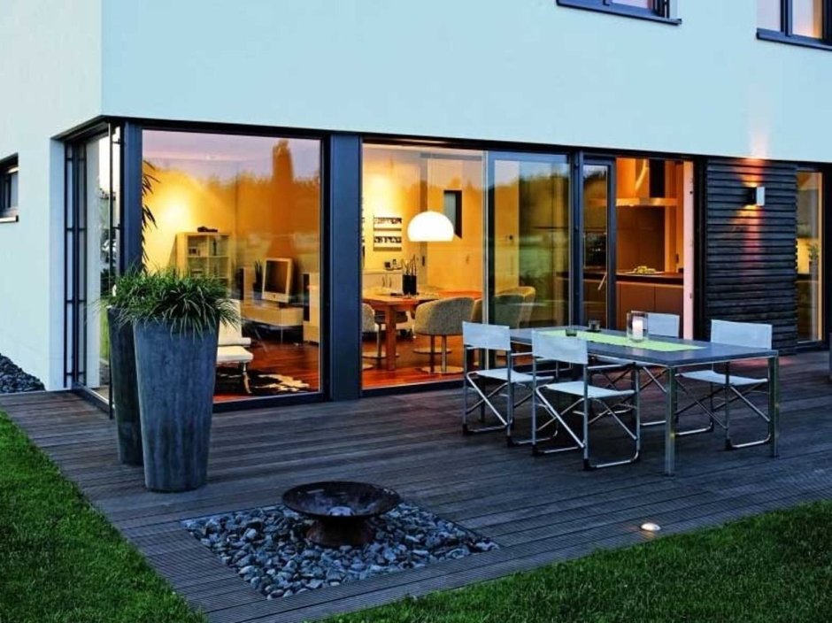 Дверь на террасу стеклянная