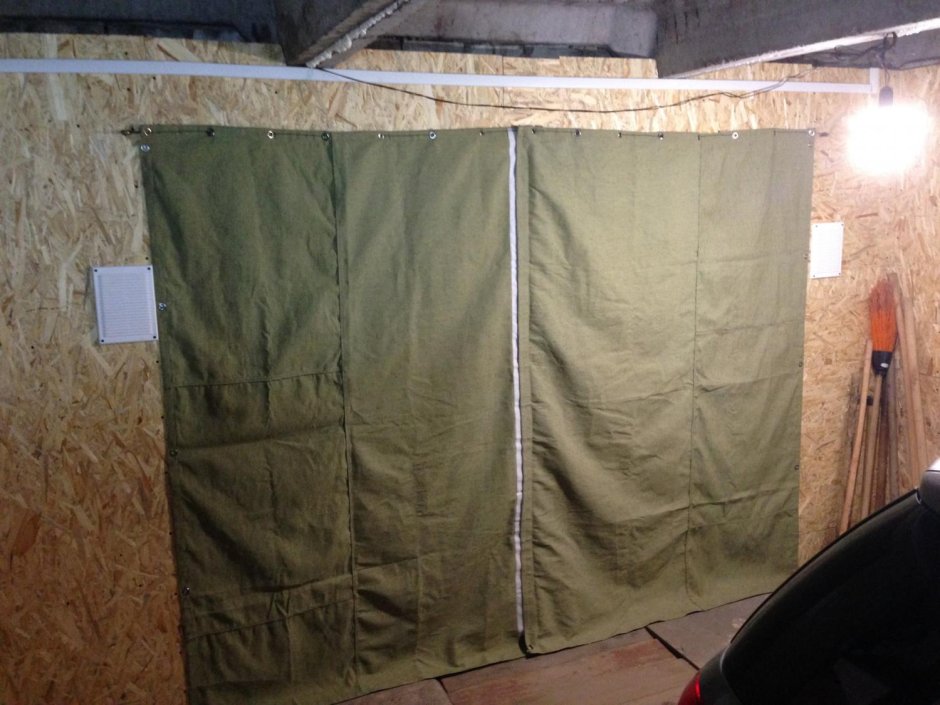 Брезент для гаражных ворот