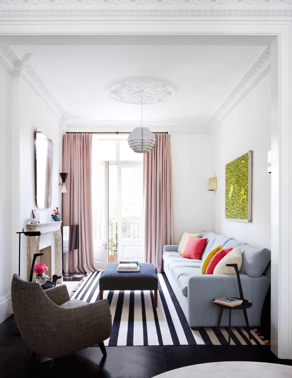 Узкий интерьер