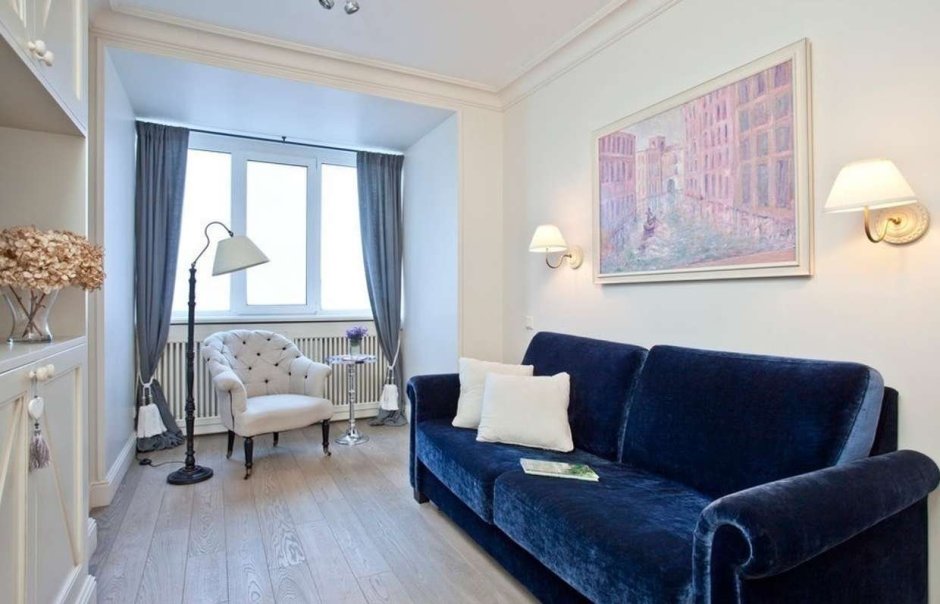 Узкая спальня в хрущевке