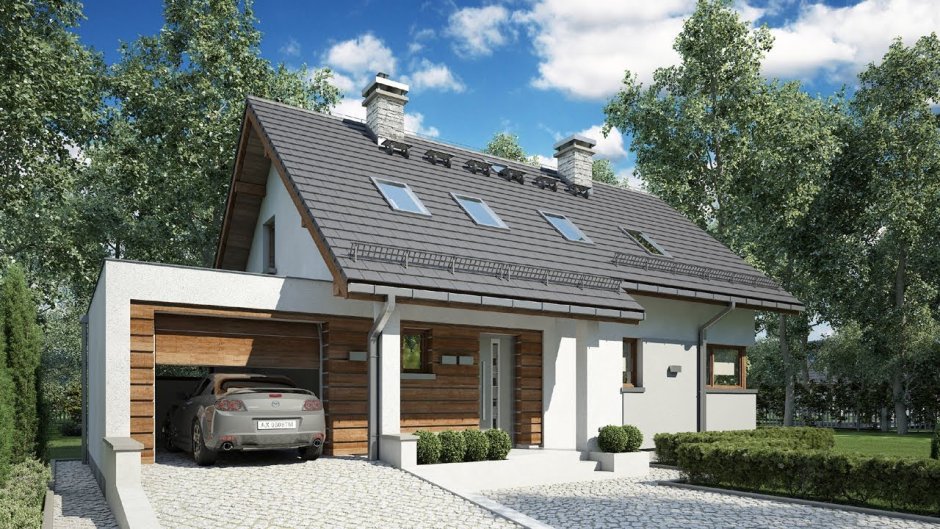 Гараж прилегающий к дому