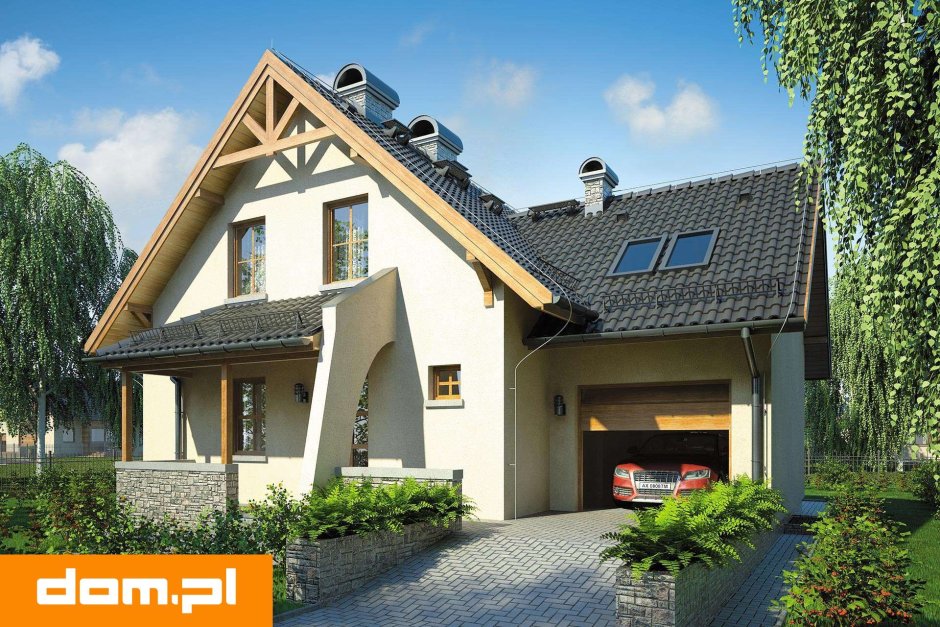 Мансардный дом с гаражом