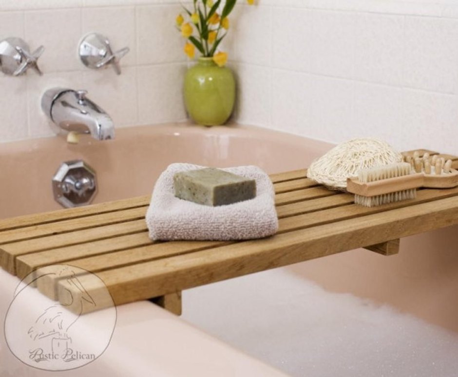 Подставка на ванну деревянная
