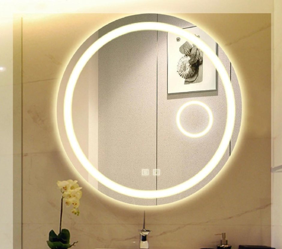 Зеркало Оникс 80 led круглое