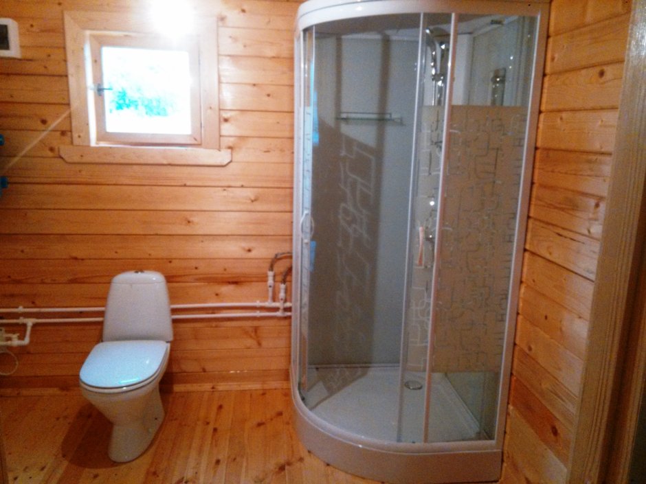 Душевая в дачном домике