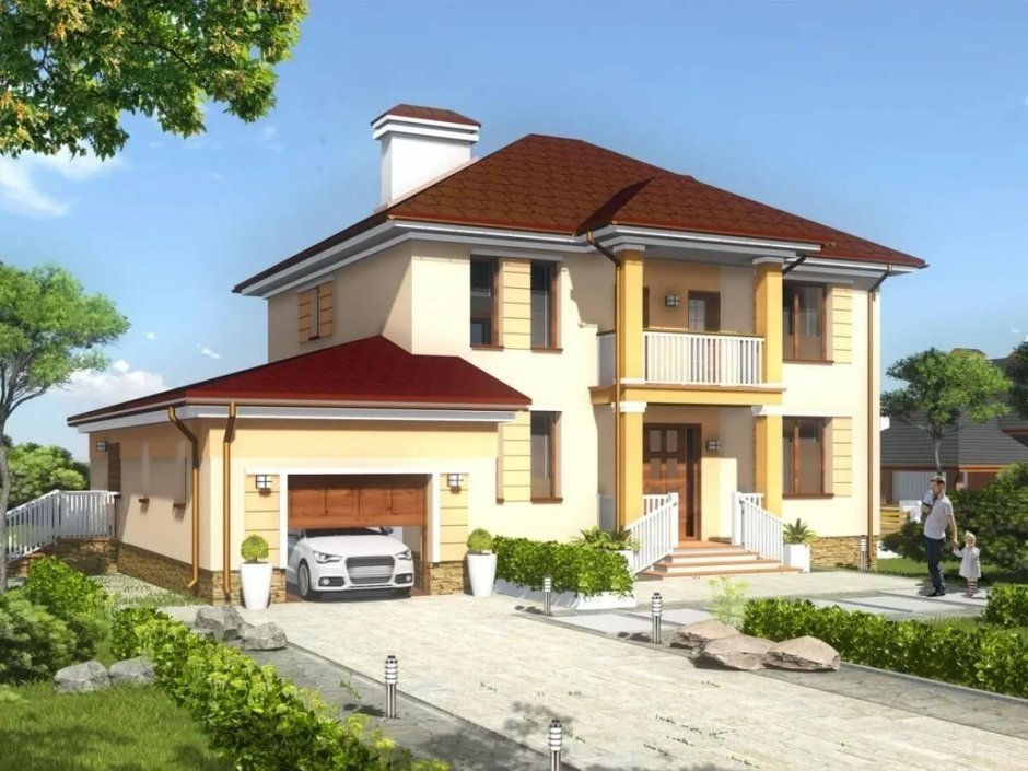 Домик с гаражом