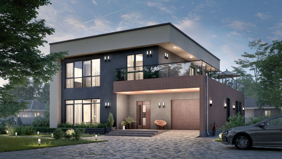 Дом с гаражом