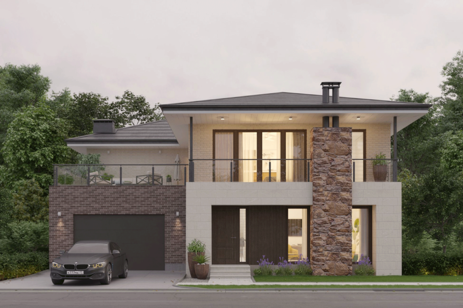 Новация в стиле Райт 200 кв.м