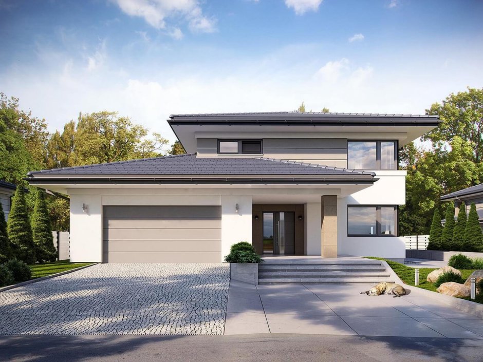 Домик с гаражом