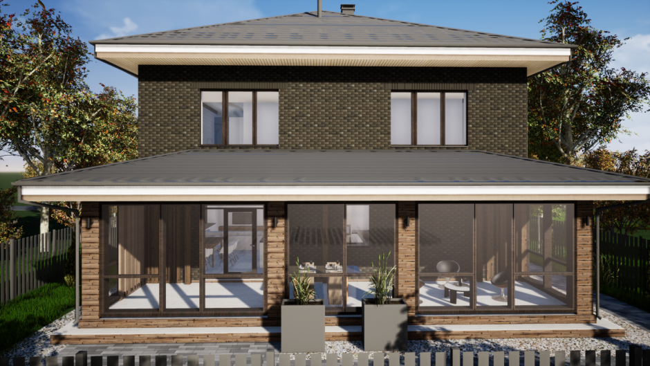 Пристройка из газобетона