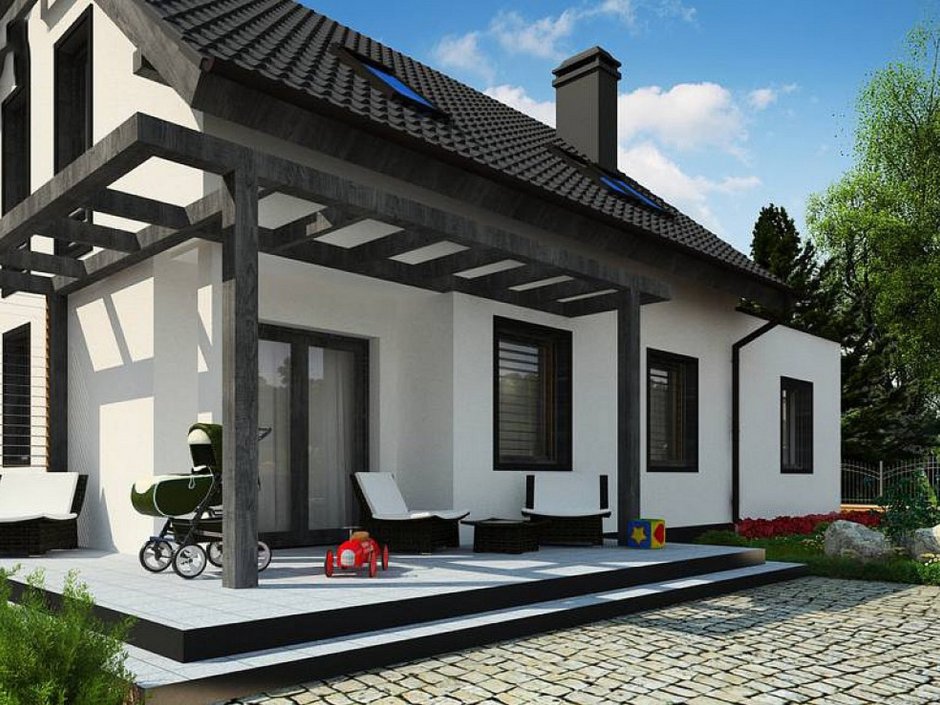 Веранда из пеноблоков