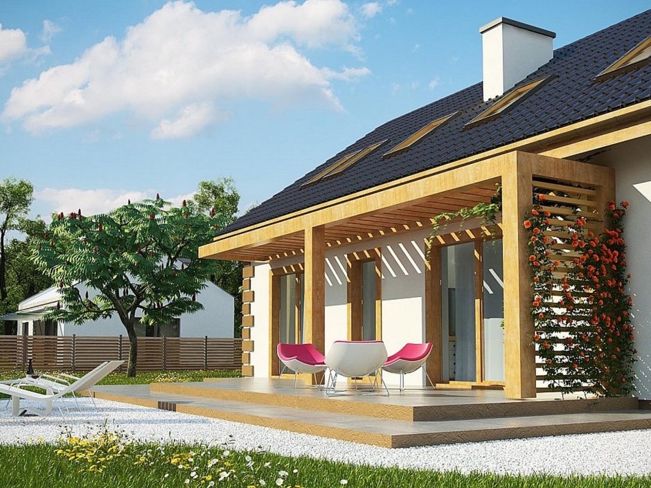 Веранда из блоков