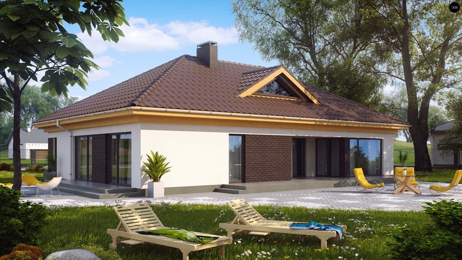 Проект одноэтажного дома z144