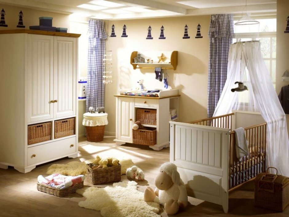 Идеи детской комнаты для новорожденного