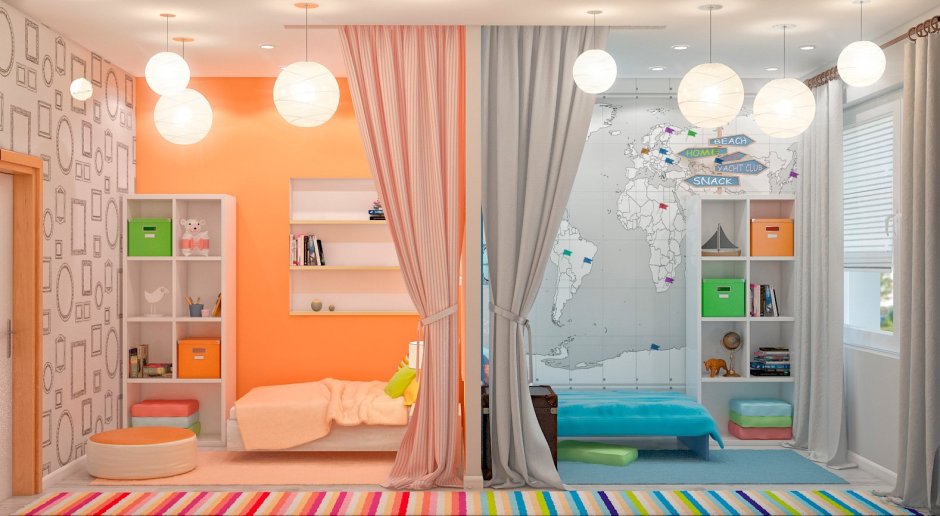 Интерьеры детских комнат для малышей