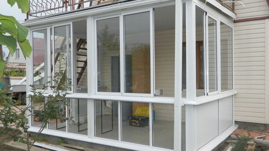 Металлопластиковая веранда пристройка