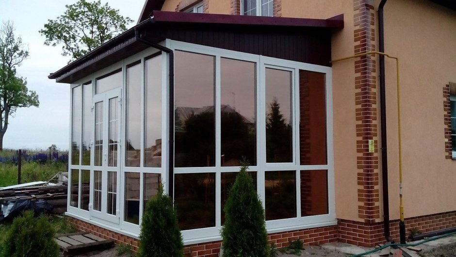 Остекление беседки PROVEDAL