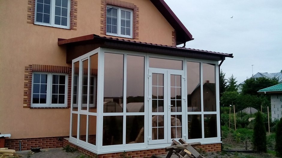 Веранда из стеклопакетов