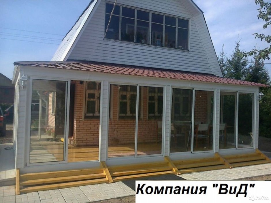 Веранда из пластиковых окон