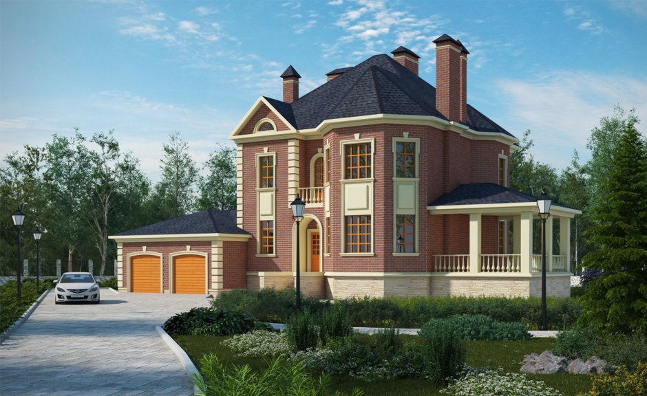 Кирпичный дом 300 кв.м двухэтажный