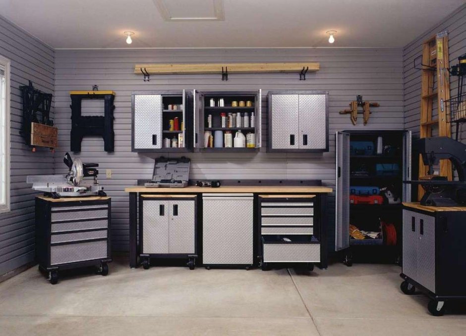 Дизайн мастерской в гараже
