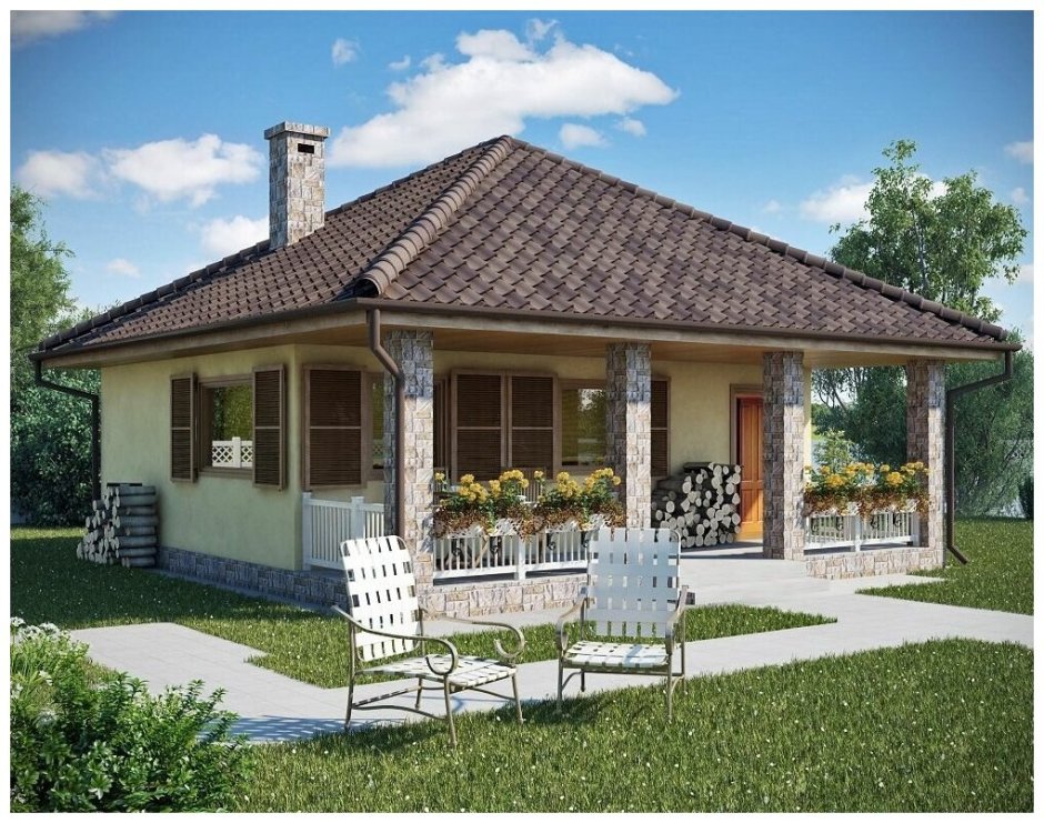 ТЕПЛОКРЕПОСТЬ проект бани с террасой