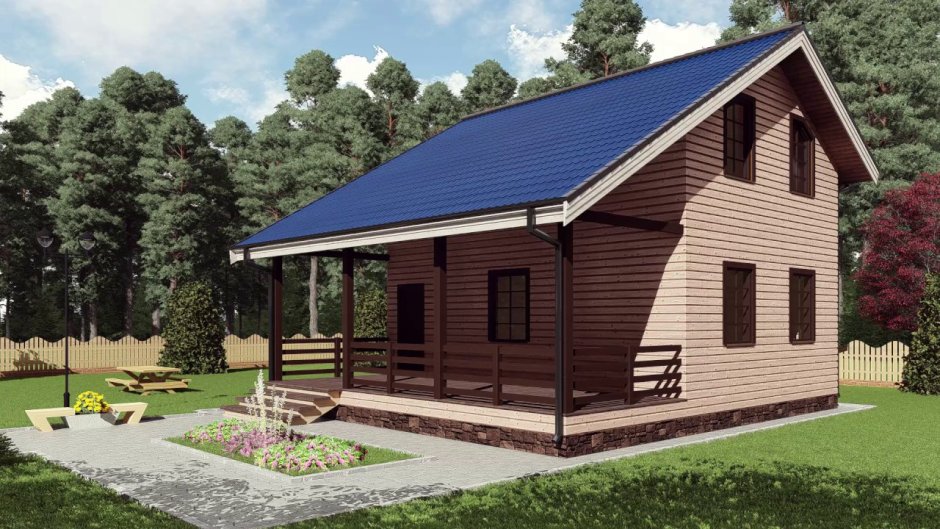 Баня с верандой под одной крышей проекты и летняя беседка