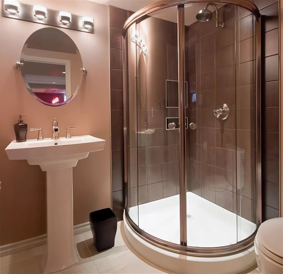 Дизайн современных ванных комнат с душевой кабиной
