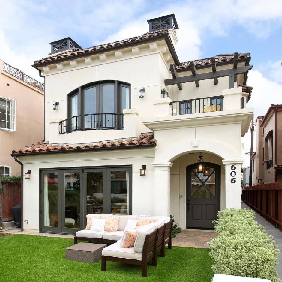 Тосканский стиль дом экстерьер