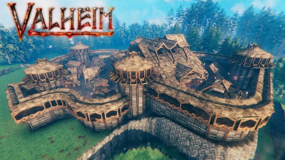 Valheim каменный замок