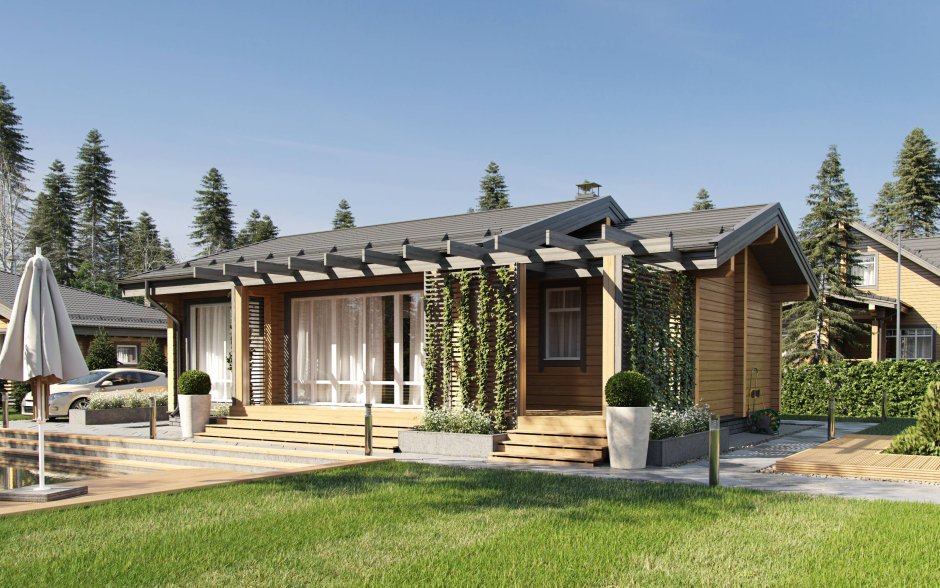 Баня гостевой дом из клееного бруса проекты