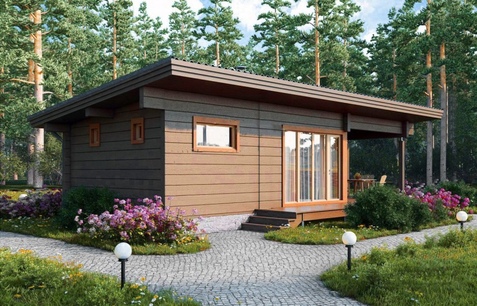 Проект современной бани