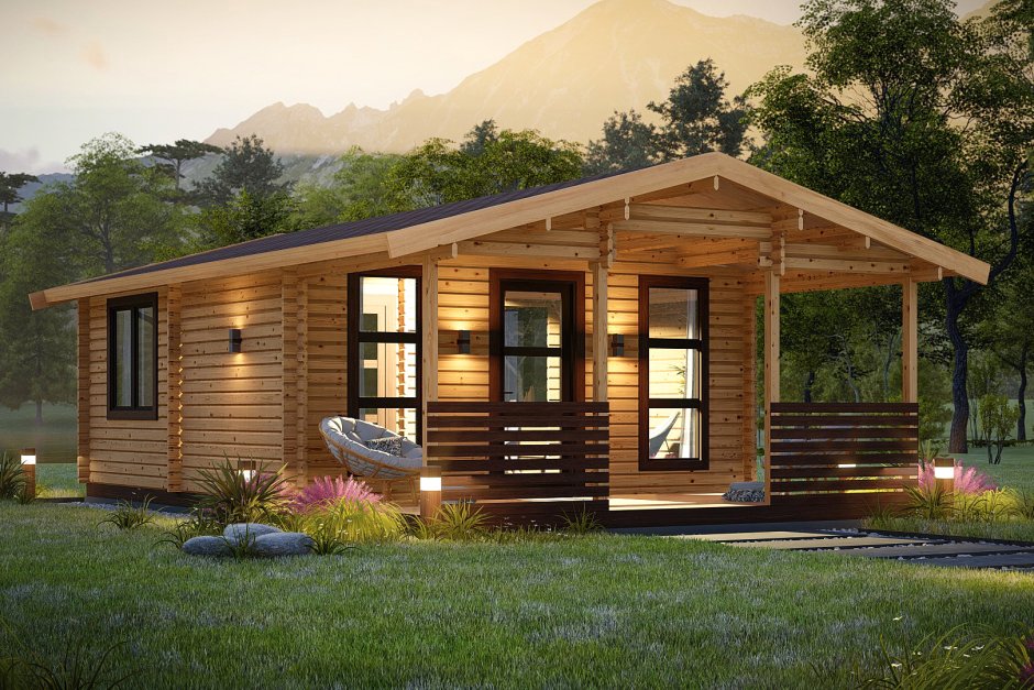 Баня из клееного бруса 3 на 5