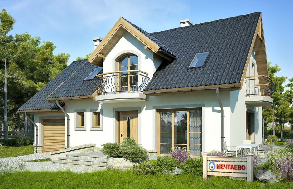 Коттедж с мансардным этажом