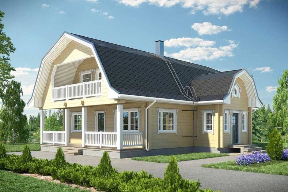 Мансардная полувальмовая