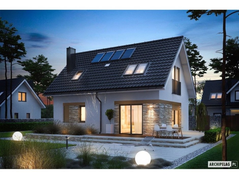 Мансардный дом