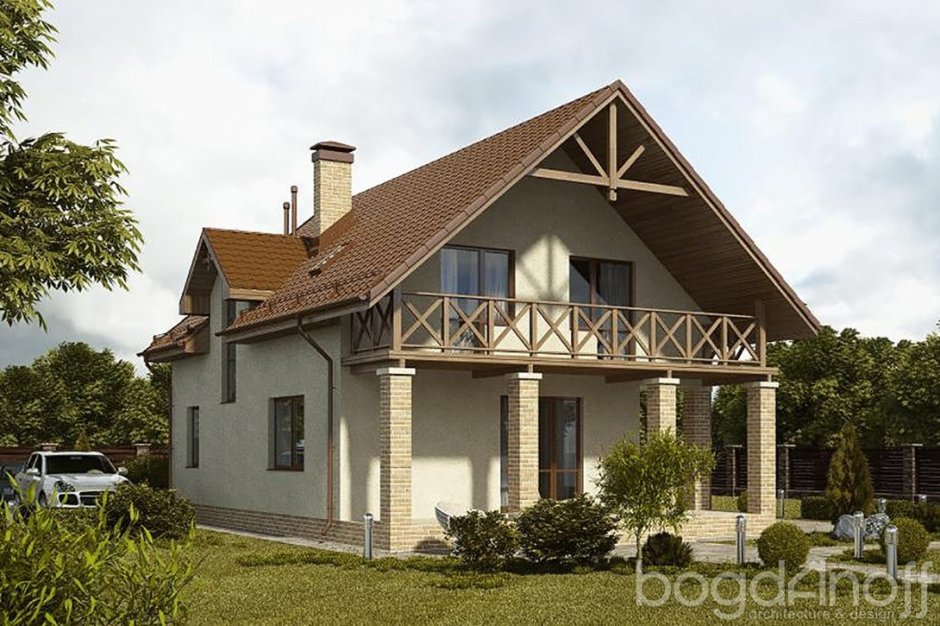 Красивые двухскатные крыши