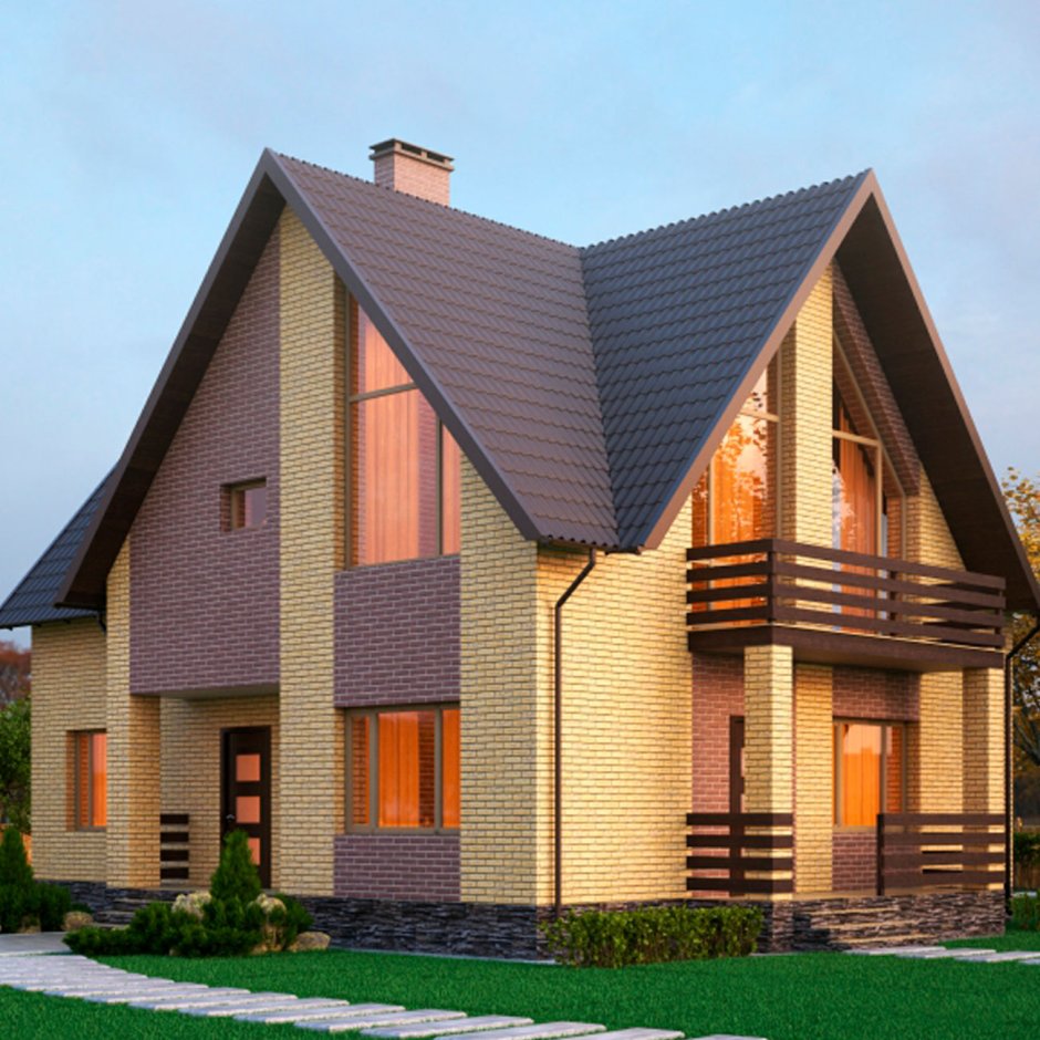 Дом кирпичный 110 кв.м с мансардой