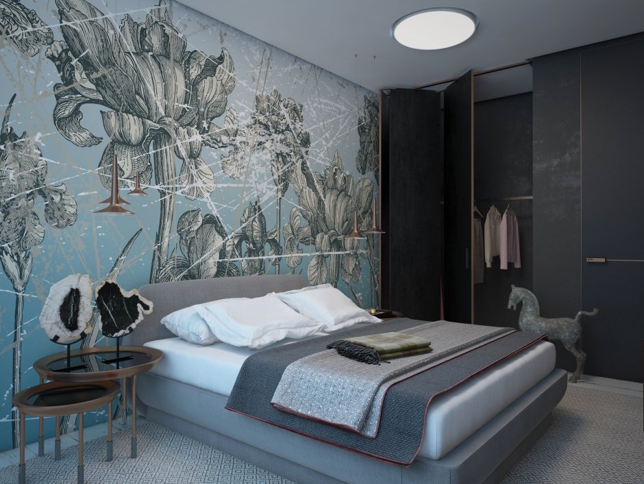 Модные фотообои в спальню