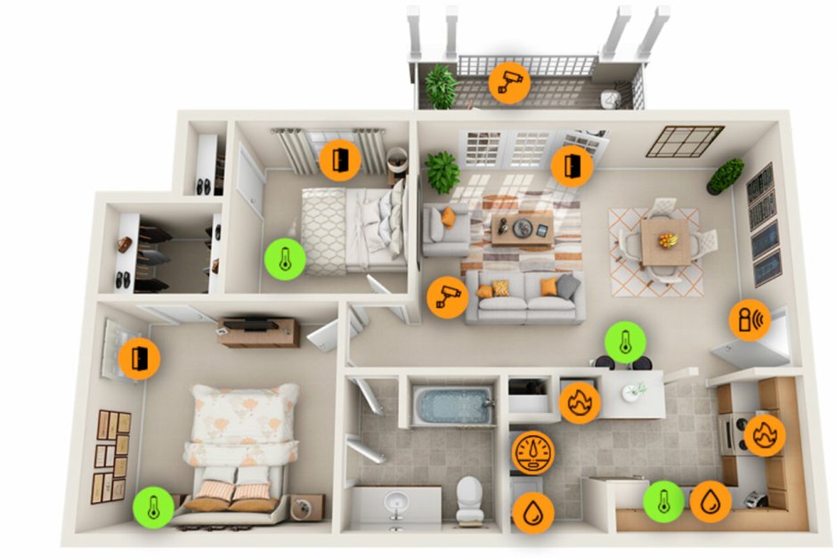 Макет умного дома