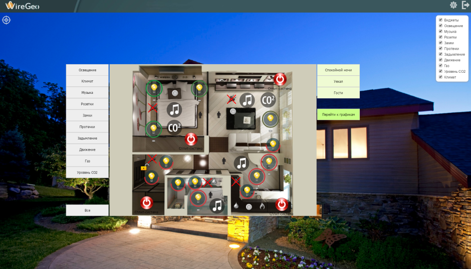 Умный дом визуализация