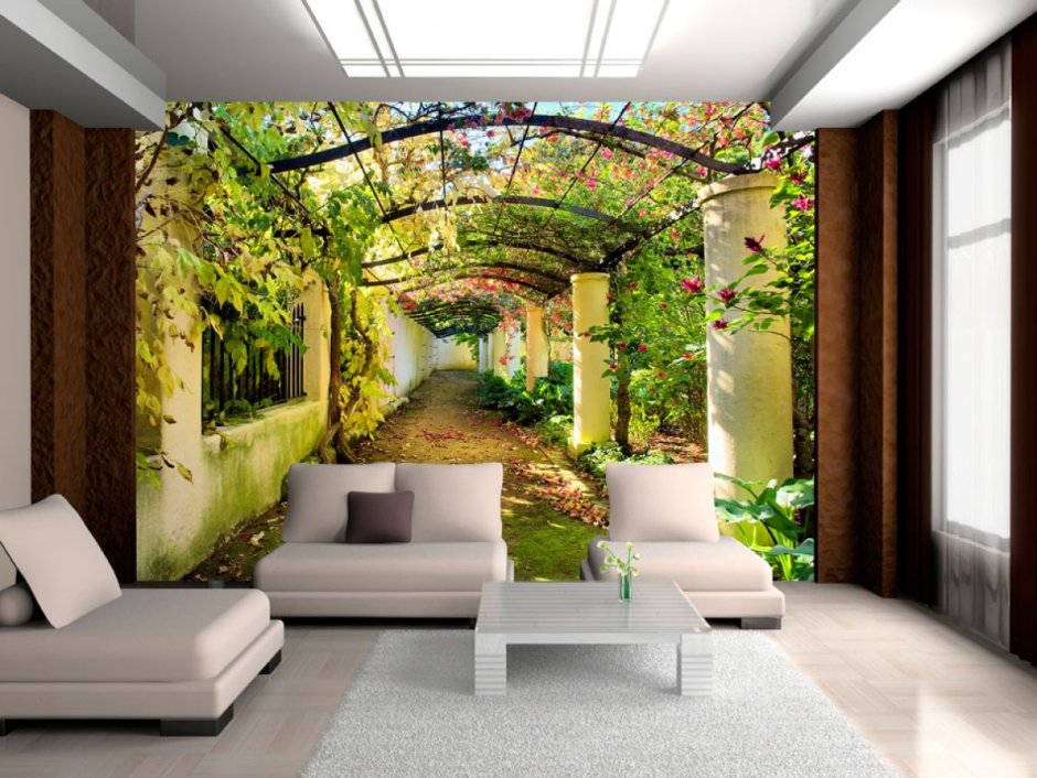 Фотообои интерьер в гостиной