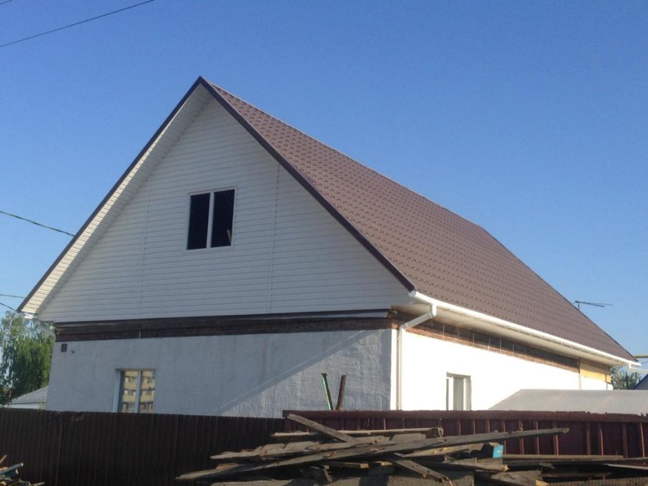 Обивка франтона проф листом